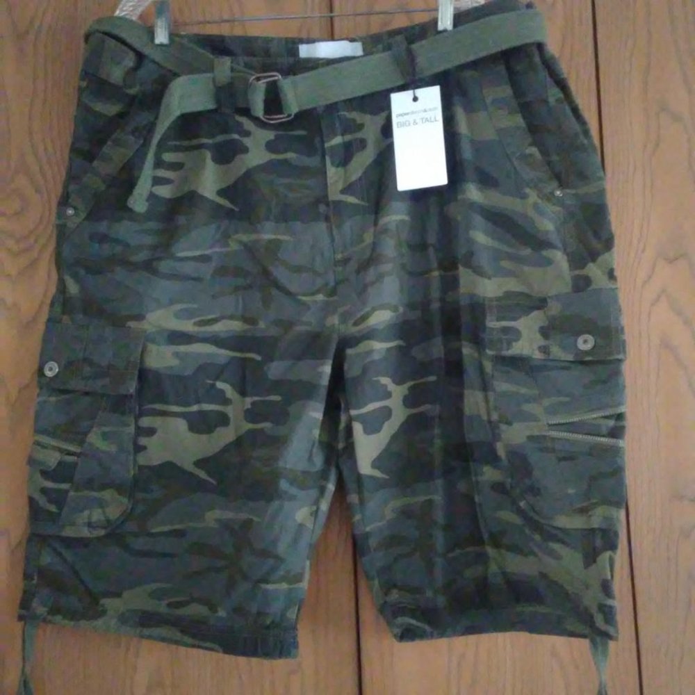 paper denim & cloth comouflage Men's Shorts